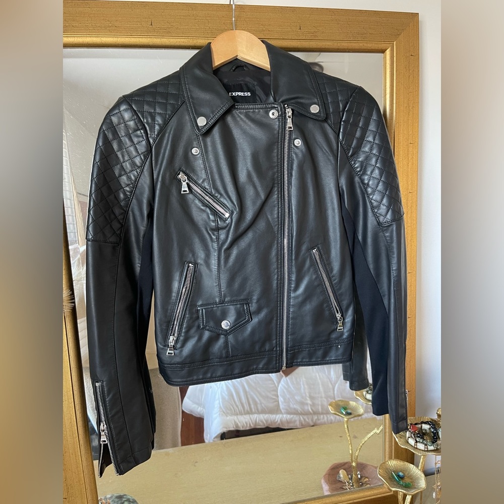Leather Bomber Jacket